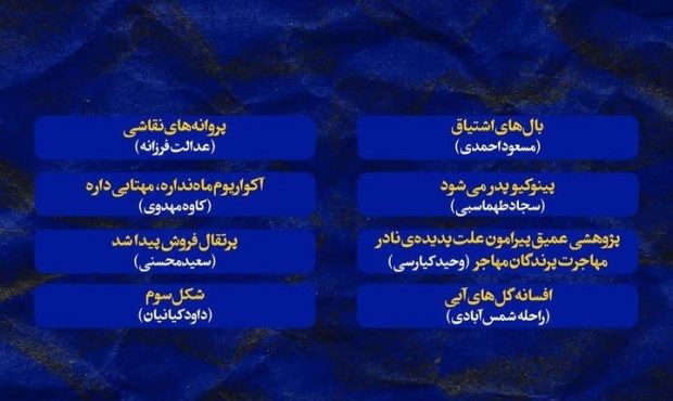 نمایشنامه “پینوکیو پدر میشود” اثر سجاد طهماسبی در یازدهمین دوره آثار برتر نمایشی ایران برگزیده شد نمایشنامه “پینوکیو پدر میشود” اثر سجاد طهماسبی در یازدهمین دوره آثار برتر نمایشی ایران برگزیده شد