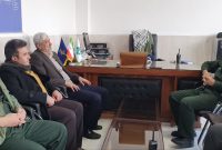 دیدار فرماندار و اعضای شورای تأمین تویسرکان با فرمانده سپاه شهرستان به مناسبت روز پاسدار