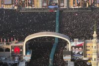قم در آیینه اشک؛ حماسه وداع با رهبر شهید  در مسجد مقدس جمکران